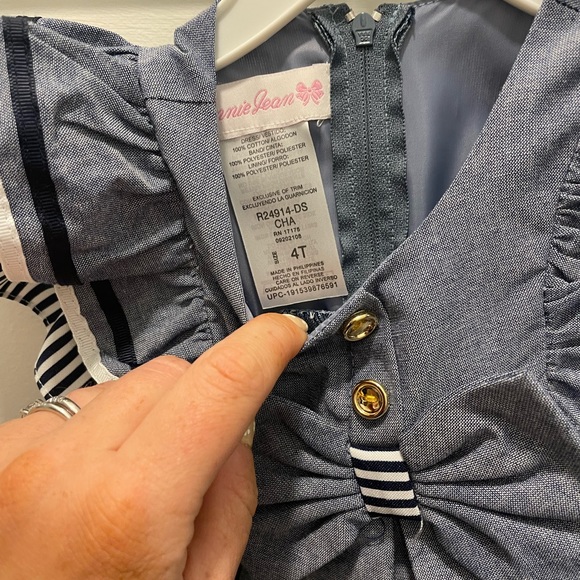 NWT BONNIE JEAN DENIM DRESS - Picture 3 of 4